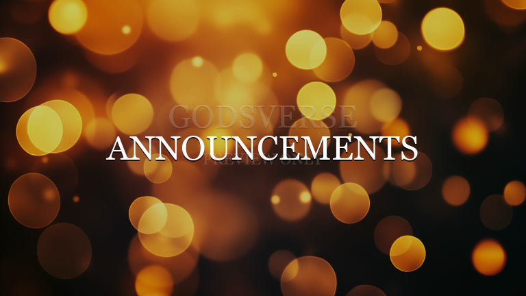 Announcements worship background soft bokeh