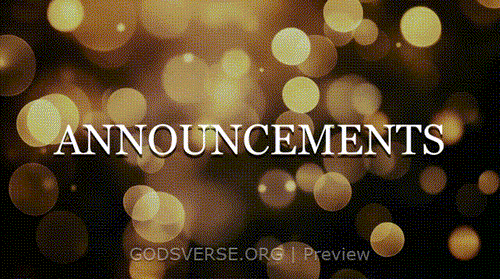 Announcements motion background soft bokeh