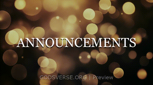 Announcements motion background soft bokeh