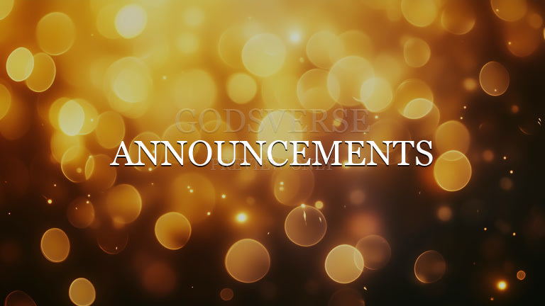Announcements worship background soft bokeh