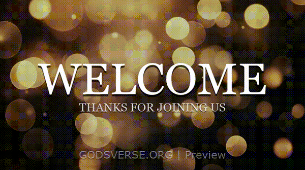 Welcome motion background soft bokeh