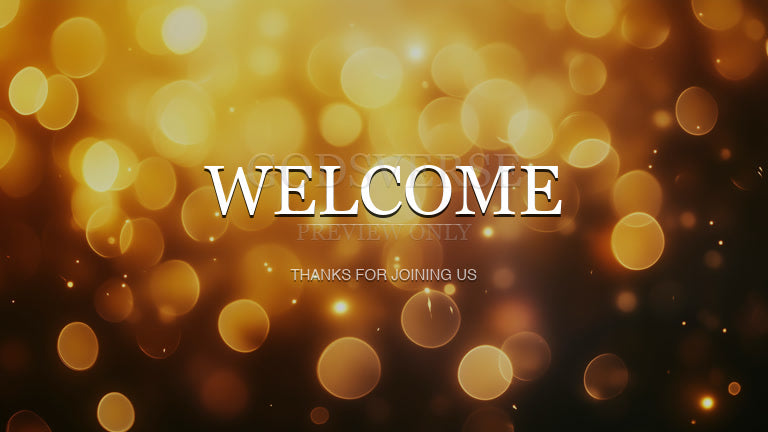 Welcome worship background soft bokeh