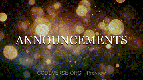 Announcements motion background soft bokeh