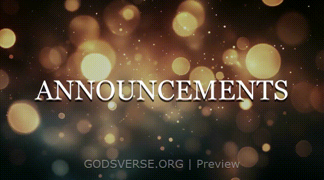Announcements motion background soft bokeh