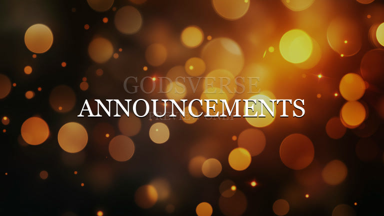 Announcements worship background soft bokeh
