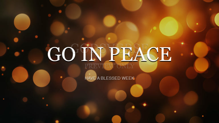 Go In Peace worship background soft bokeh
