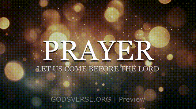 Prayer motion background soft bokeh