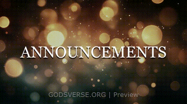 Announcements motion background soft bokeh