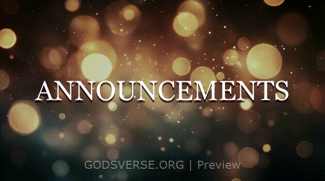 Announcements motion background soft bokeh