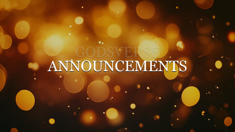Announcements worship background soft bokeh