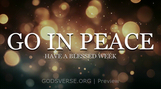 Go In Peace motion background soft bokeh