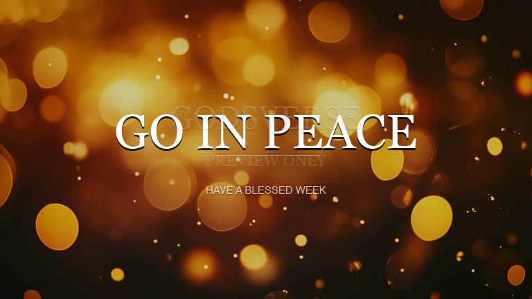 Go In Peace worship background soft bokeh