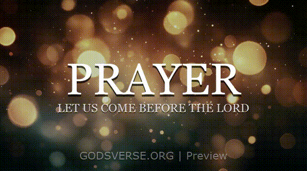 Prayer motion background soft bokeh