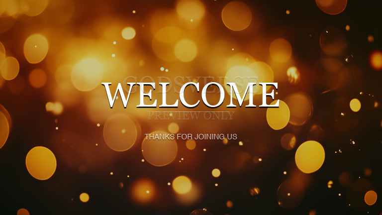 Welcome worship background soft bokeh