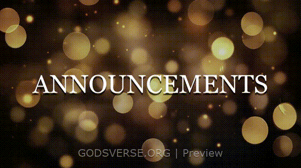 Announcements motion background soft bokeh