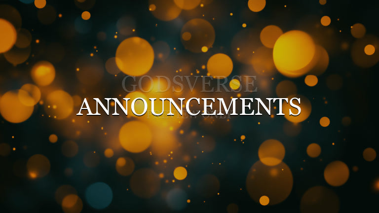 Announcements worship background soft bokeh