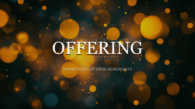 Offering worship background soft bokeh