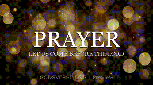 Prayer motion background soft bokeh