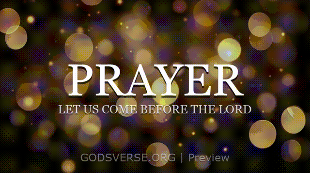 Prayer motion background soft bokeh