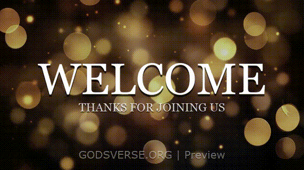 Welcome motion background soft bokeh