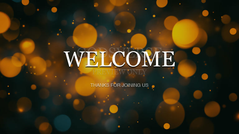 Welcome worship background soft bokeh