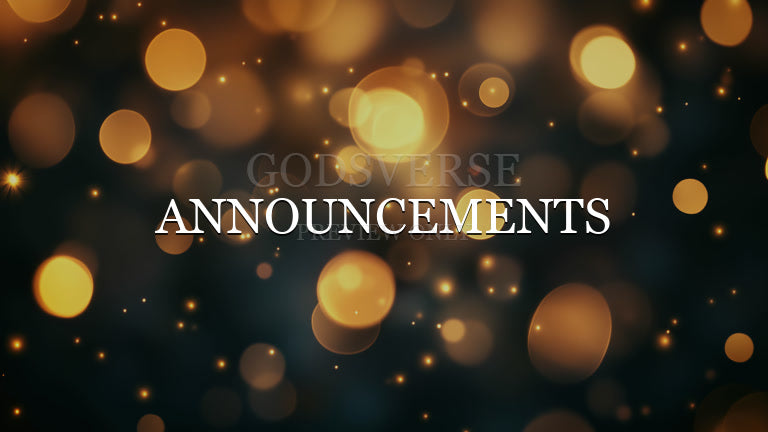 Announcements worship background soft bokeh