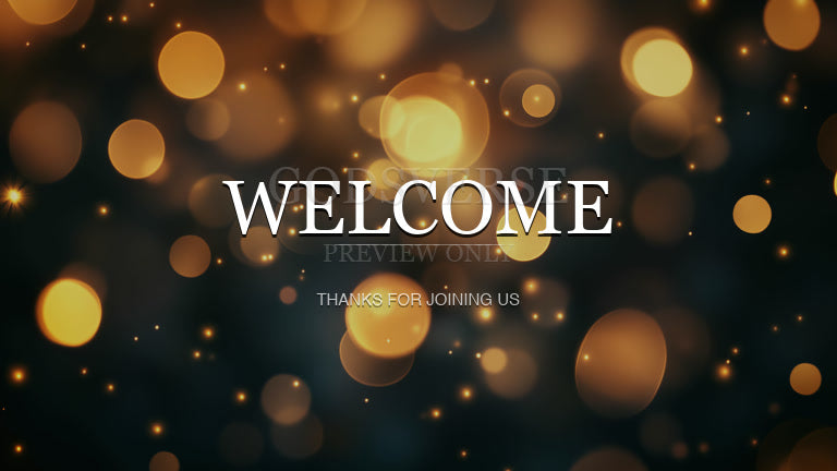 Welcome worship background soft bokeh
