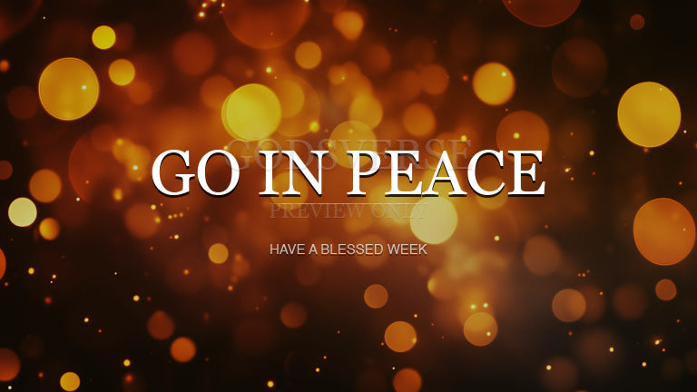 Go In Peace worship background soft bokeh