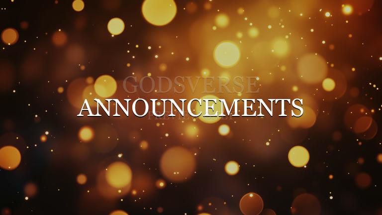 Announcements worship background soft bokeh