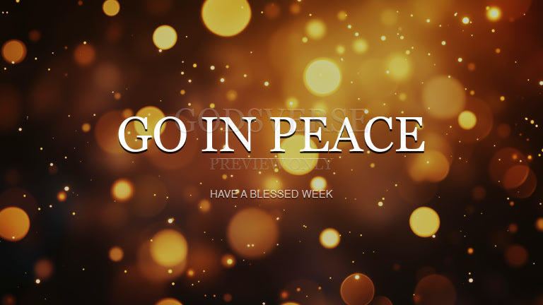 Go In Peace worship background soft bokeh