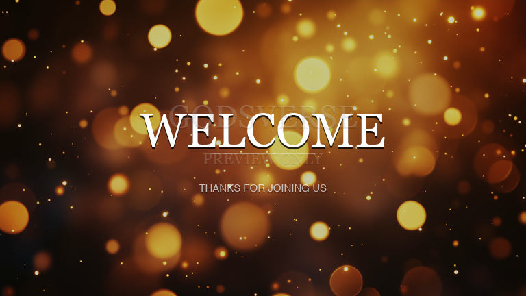 Welcome worship background soft bokeh