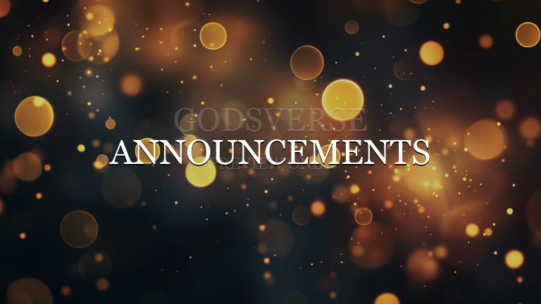 Announcements worship background soft bokeh
