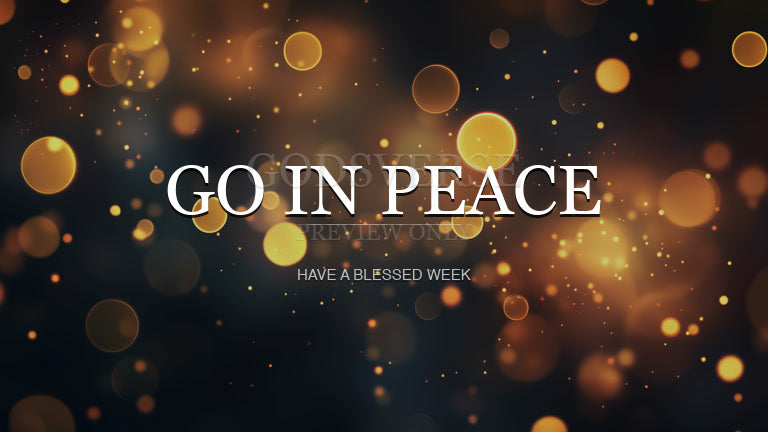 Go In Peace worship background soft bokeh