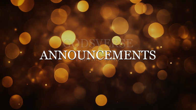 Announcements worship background soft bokeh