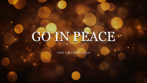 Go In Peace worship background soft bokeh