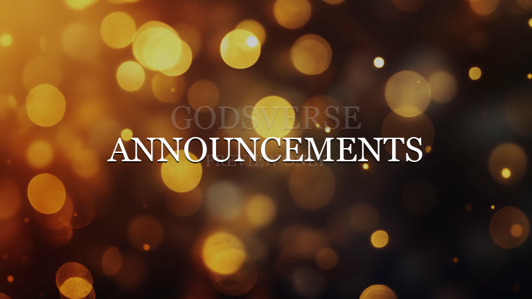 Announcements worship background soft bokeh
