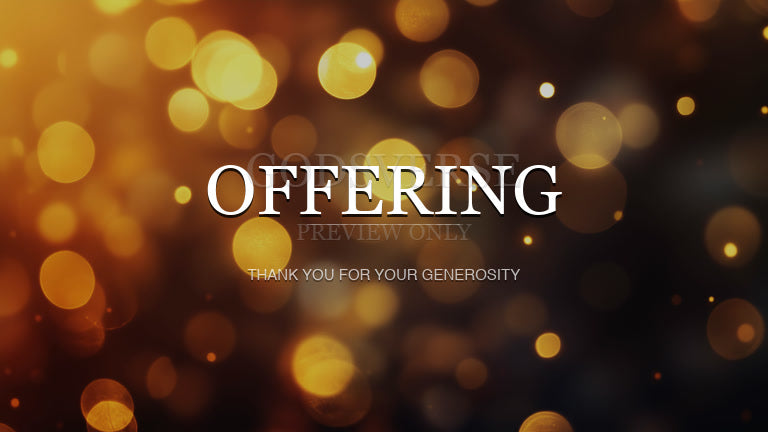 Offering worship background soft bokeh