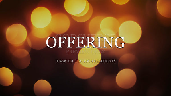 Offering worship background soft bokeh