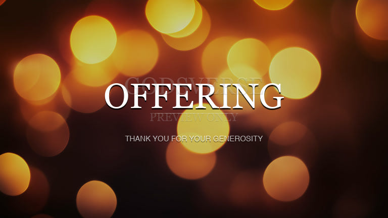 Offering worship background soft bokeh