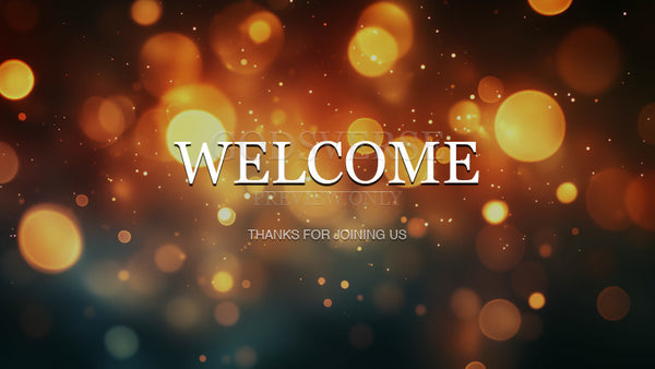 Welcome worship background soft bokeh