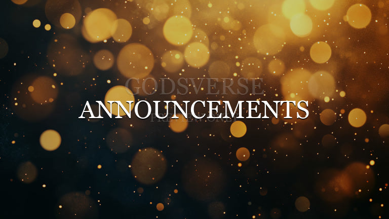 Announcements worship background soft bokeh