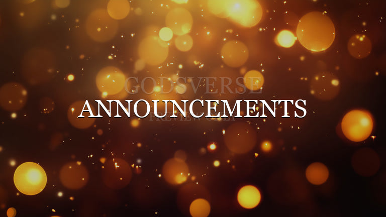 Announcements worship background soft bokeh