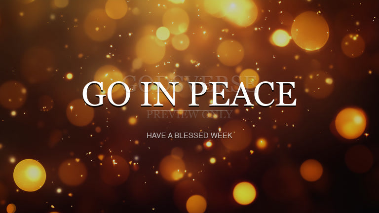 Go In Peace worship background soft bokeh