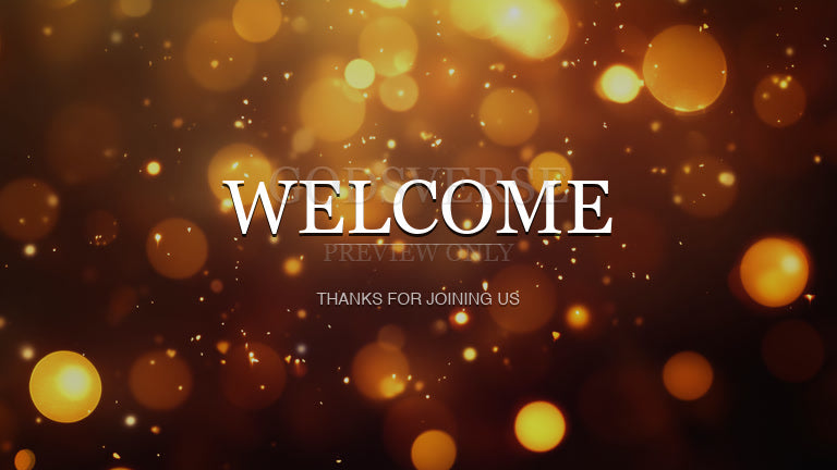 Welcome worship background soft bokeh