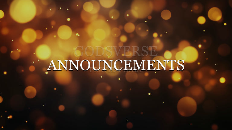 Announcements worship background soft bokeh