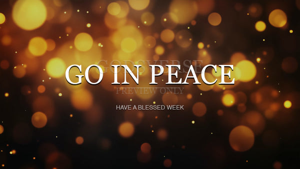 Go In Peace worship background soft bokeh