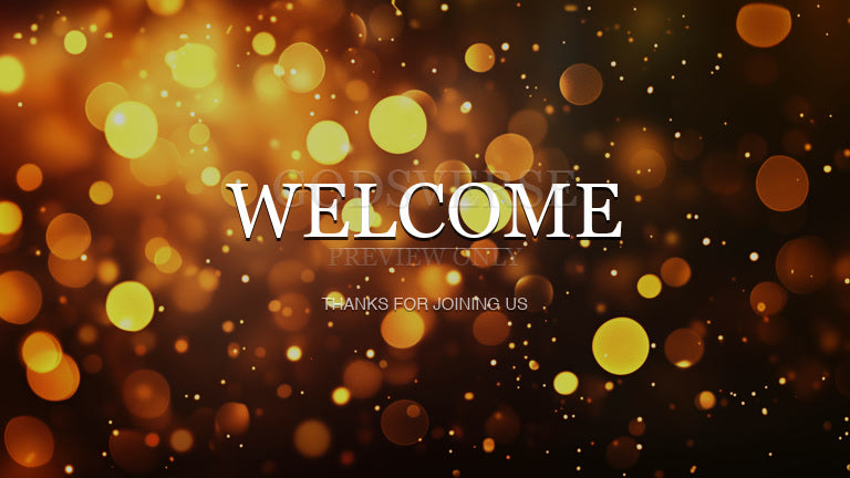 Welcome worship background soft bokeh