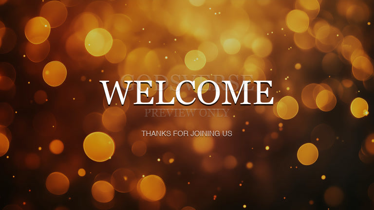 Welcome worship background soft bokeh