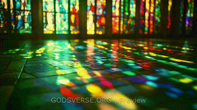 Blank motion background stained glass
