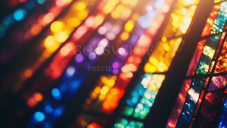 Blank worship background stained glass